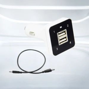 Dual USB Interface Car Charger Duplicator Color White Origin China Trademark NA Interface USB Model NO. CZ-DP Transport Package - Giant Alarm System Co., Ltd. - China