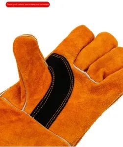 Cowhide Leather Safety Welder Hand Protection Argon TIG Welding Work Gloves - SHANDONG DONGTIE LABOUR SUPPLIES CO., LTD. - China