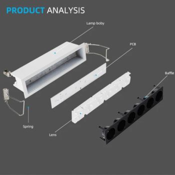 Stylish LED Linear Grille Lights for Hotels and Educational Facilities - Guangdong Allway Lighting Electric Company Limited - China