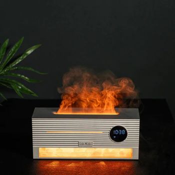 Fire Flame Cool Mist Humidifier Portable Ultrasonic Aroma Diffusers with Remote Control 2-Color LED Lights 260ml - Foshan Rui Shengyuan Building Material Co., Ltd. - China