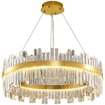 Large Decorative High Ceilings Hanging Pendant Lights Golden Crystal Chandelier - Hangzhou Bestsuppliers Foreign Trade Group Co., Ltd. - China
