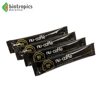 Malaysia Nu-Caffe Instant Black Coffee with Tongkat Ali Extract Without Creamer Sachets In a Box - BIOTROPICS MALAYSIA BERHAD - Malaysia