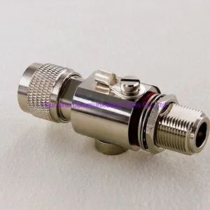 230V 0-6GHz Antenna Gas Discharge Tube Surge Arrester Lightning Protector with N Male to N Female Bulkhead RF Coaxial Connectors Terminals - Four Star Communication Parts Co., Ltd. - China