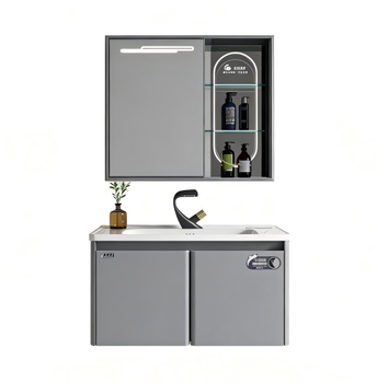 Bathroom cabinet Mirror Cabinet Frame Material Aluminum Profile Main Cabinet Material Stainless Steel Plate + Co-extrusion - Dongguan Jieshun Mechanical And Electrical Engineering Co., Ltd. - China