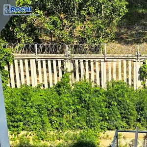 Durable 450mm Recycled Metal Garden Barbed Wire for Fencing Origin China Color Sliver Twist Method / Trademark Rochi Barb Length - Hebei Rochi Metal Products Co., Ltd - China