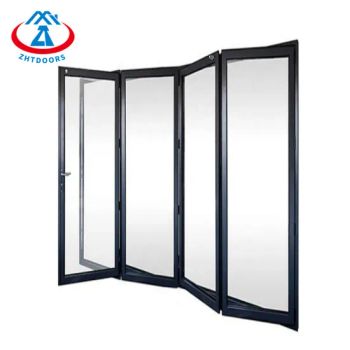 Zhtdoors Soundproof Folding Door Exterior Accordion Aluminum Bi Fold Doors - GUANGZHOU ZHONGTAI DOORS&WINDOWS CO., LTD - China