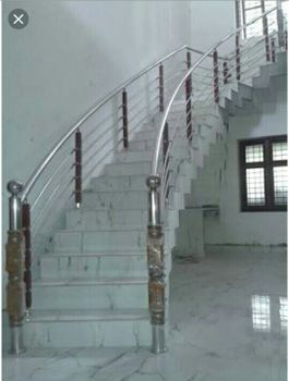 Steel Staircase Railings Color any deal new only Material stainless steel Position Bridge, Balcony, - A.K Interior - India