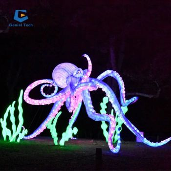 Customization Festival Lantern Marine Animal Lantern Octopus Fabric Zigong Lantern Festival - Sichuan Genial Technology Co., Ltd. - China