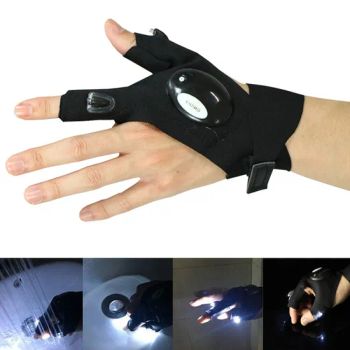 LED Light Gloves Fingerless Fishing Gloves Gloves Cycling Gloves - Hiking Industry Co., Limited - China