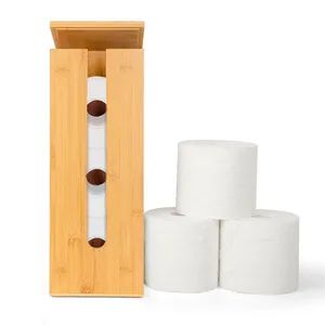 Eco-Friendly Bamboo Toilet Paper Holder for Mega Rolls OEM Yes Brand Gll Type Holder Origin Fujian Color Natural Material Wood - Fuzhou Green Life Technology Co., Ltd - China