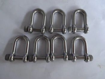 Small Stainless Steel D Shape Screw Pin Bow Shackle for Paracord - Linyi City Yuantong Hardware Rigging Co., Ltd. - China