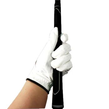 Breathable New Design White and Black Cabretta Leather Men's Golf Gloves - Xiamen Justin Sports Equipment Co., Ltd. - China