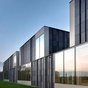 Aluminum Composite Panel Glass Curtain Wall with Steel Frame Support for Hospitals and Office Buildings - Hebei Zhifa Doors and Windows Co., Ltd. - China