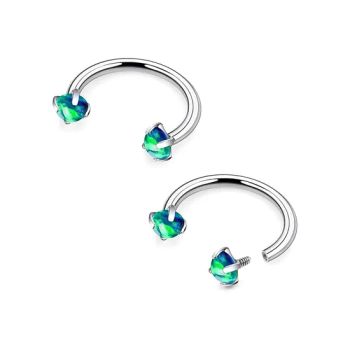 16g F136 Titanium Internal Thread Horseshoe Septum Nose Ring Piercing Jewelry Circular Barbell Daith Cartilage Earring Lip Ring Piercing Jewelry - Dongguan Jiang Titanium Jewelry Co., LTD - China