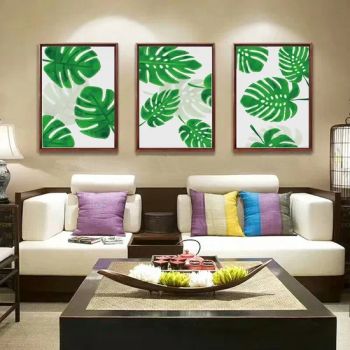 Abstract Still Life Printing on Canvas Gold Foil Painting with Plastic Frame Wall Art Pictures for Living Room Wall Decoration - Fuzhou Top Arts & Crafts Co., Ltd. - China
