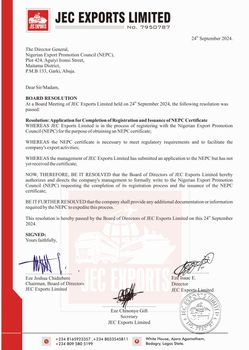 Product - Jec exports limited  - Nigeria