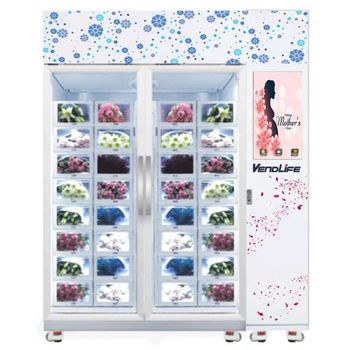 Automatic Floral Bouquet Vending Machine Smart Fresh Flower Dispenser Kiosk for Retail Shops and Shopping Centers - senesie mfg llc - United States