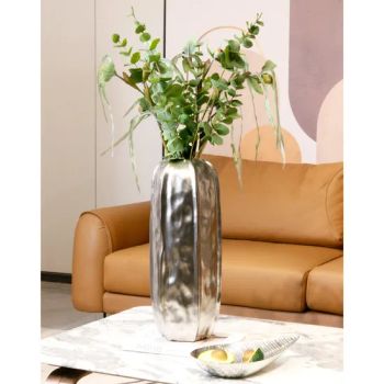 Creative Design Jewelry Wholesale Home Decoration Crafts Silver Ceramic Resin Vase - Shenzhen Carol Mendisi House Accessories Co. Ltd. - China