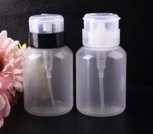 Plastic HDPE or Pet Texture 200ml Makeup Remover Bottle Cosmetic Packaging Nail Polish Removing Liquid Press Pumping Bottle - Jinhua Allies Import and Export Co., Ltd. - China