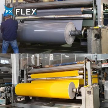 PVC Coated Polyester Fabric Vinyl Tarp Heavy Duty PVC Coated Tarpaulin Make to Bag - Haining Fuxing Compound New Material Co., Ltd. - China