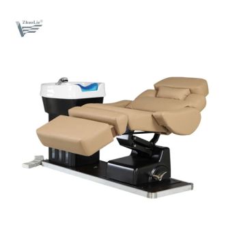 Luxury Modern Beauty Salon Lay Down Shampoo Chairs Electric Hair Washing Chair Massage Shampoo Bed - Guangzhou Zhuolie industrial trading Co., Ltd. - China