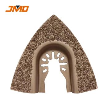 Power Tool Accessories Triangle Carbide Grit Tile Grout Multi Tool Blade - Nanjing Jinmeida Tools Co.,Ltd - China