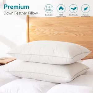 Durable Hotel Collection Goose Down Feather Pillows Premium Bed Pillows - Hangzhou Yiying Trade Co., Ltd. - China