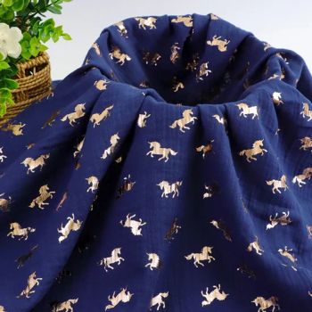 Best Price Design Printed Double Gauze 100% Cotton Crepe Fabric for Women Dress and Baby Clothing - Shaoxing Narong Textile Co., Ltd. - China
