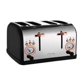 Automatic Fast Heating Wide Slots Bread Toaster with Removable Crumb Tray Toasters Cooking Appliances 4 Slice Toaster - Hangzhou Happyfull Import & Export Co., Ltd. - China