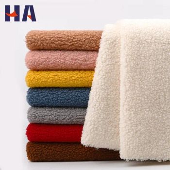 Customized Color 300GSM Solid Polar Fleece Fabrics Sherpa Flannel Fabric for Blanket Hoodie Sweatsuit Warm Outdoor Shoes Pajama - Ningbo Yuena Import & Export Co., Ltd. - China