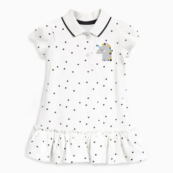 Custom Little Girl Cotton Pique Polo Dress Solid Color Casual Girls Dresses - Quanzhou Yilijia International Trade Co., Ltd. - China