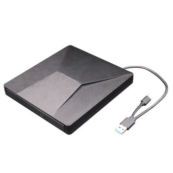 Brushed External Drive DVD-ROM [Type-C & USB Ports Cables] Drive for Notebook / PC / MacBook - Colpoint Technology Limited - China