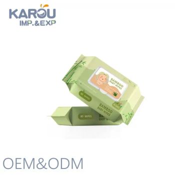 Flushable Baby Wet Wipes Nature for Baby Wipes Sensitive Skin Tender Baby Wipes - QUANZHOU KAROU DAILY INDUSTRY CO., LTD. - China