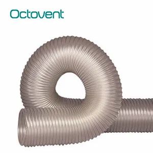 Custom Spiral Wire Reinforced PU Ventilation Duct with High Temperature Resistance - Guangzhou Octovent Cooling Equipment Co., Ltd - China