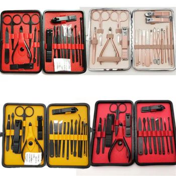 18PCS Professional Nail Salon Beauty Clipper&Pusher& Tweezers&Nipper Tool Products Kit for Manicure&Makup - Guangzhou Skyrann Electronic Tech Co., Ltd. - China