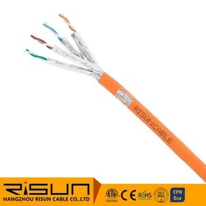 Copper Patch Cable Cat. 6A S/FTP LSZH 26AWG Network Cable MOQ 10km Type Cat 6 Pairs 4 Pairs Trademark Risun Nom. Thick - Hangzhou Risun Cable Co., Ltd. - China