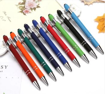 5% off Factory Selling Stylus Customized Logo Value Rubber Paint Ballpoint Pen Multi-Color Optional Laser Engraving Logo - Shenzhen Jason Yuen Gift Co., Ltd. - China