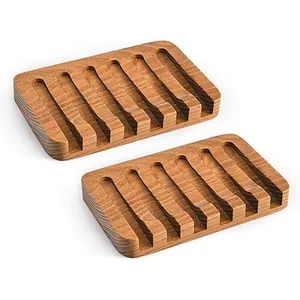 Wooden Soap Dishes for Bathroom Shower Bar Soap Holder with Self Draining Tray Teak Racks Box - Ningbo Zsan Trading Co., Ltd. - China