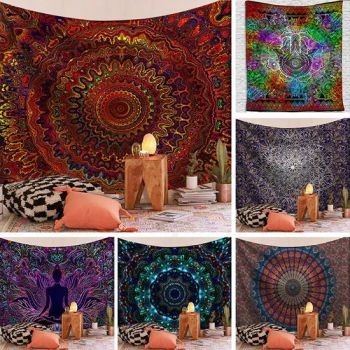 Mandala Series Printed Home Decor Tapestry Wall Hanging Polyester Fiber Custom Tapestry for Walls - Shanxi Solid Industrial Co., Ltd. - China