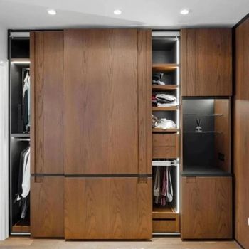 Wardrobe Designing Service Material Durability Durable Materials Functional Focus Storage And Space Optimization Design Type Sliding, Hinged, Walk-in, Or - Pushpa Decors - India