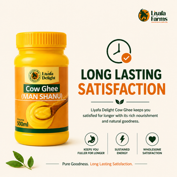 Liyafa Delight Cow Ghee (Man Shanu) Net Weight 500ml - Liyafa Farms Ltd - Nigeria