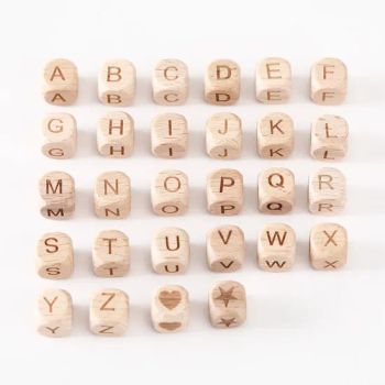 Wholesale Wood Beads 12mm Handmade DIY Accessories Lattice Large Hole Square Beads - Ningbo General Union Co., Ltd. - China