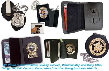 Police Leather Badge Holder Wallets, ID Card Holder Purse, Neck Wallet, Law Enforcement Badge Wallet - Sofar International - Pakistan