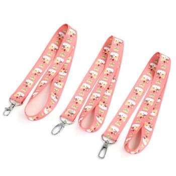 Customizable Cartoon ID Card Lanyards for Business Branding Pattern LOGO Origin China Width 10-25mm Style Fashion Trademark - PUTIAN IDENTTAG IMP&EXP CO., LTD. - China