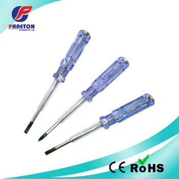 AC 100-500V Screwdriver Electrical Test Pencil 5.0*170mm Trademark OEM Model NO. 061 Material Steel Origin Changzhou HS Code - Phaeton Electronic Co., Ltd. - China