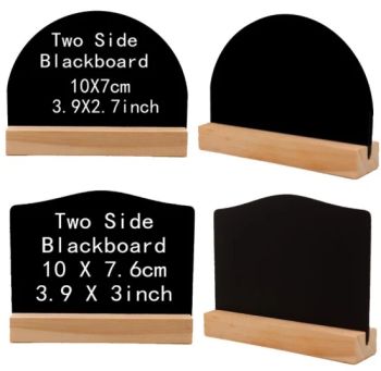 Tabletop Cute Message Board Signs Event Decorations Small Wooden Blackboard - Hai Yang International Limited - China