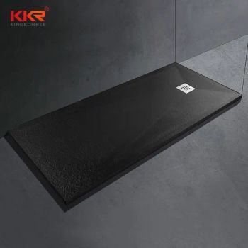 Hot Sell Solid Surface Stone Shower Tray Composite Bathroom Black Base with CE - Shenzhen MSUN Sanitary Ware Co., Ltd. - China