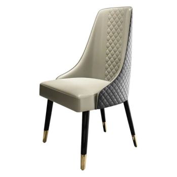 Wholesale Hotel Furniture Luxury Contemporary Leather Dinning Solid Wood Chairs Dining Room Home Modern PU Leather Chairs - Homeylife Furniture Co., Ltd. - China