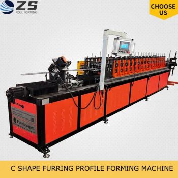Roofing Ceiling Frame Galvanized Main Channel C Shape Furring Steel Profile Cold Roll Forming Machine - Cangzhou Zunsheng Import and Export Co., Ltd. - China