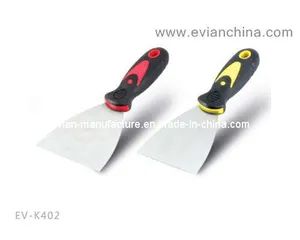 Soft Rubber Handle Putty Knife (EV-K402) Origin China Trademark EVIAN Model NO. EV-K402 Production Capacity - Evian Manufacture Co., Limited - China